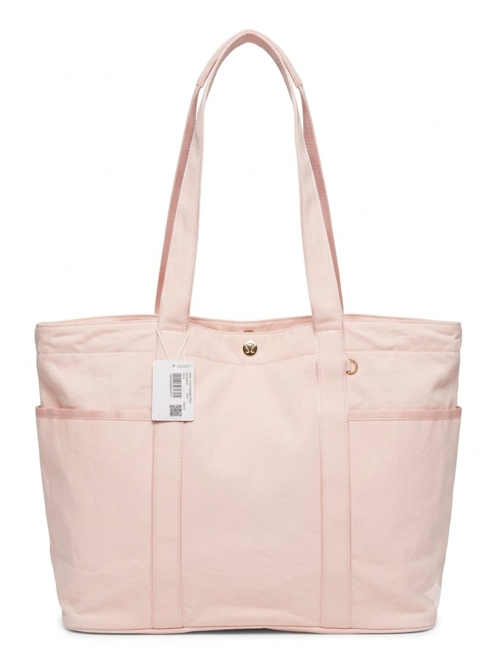 lululemon athletica Blush Pink Canvas Tote with Exterior Pockets